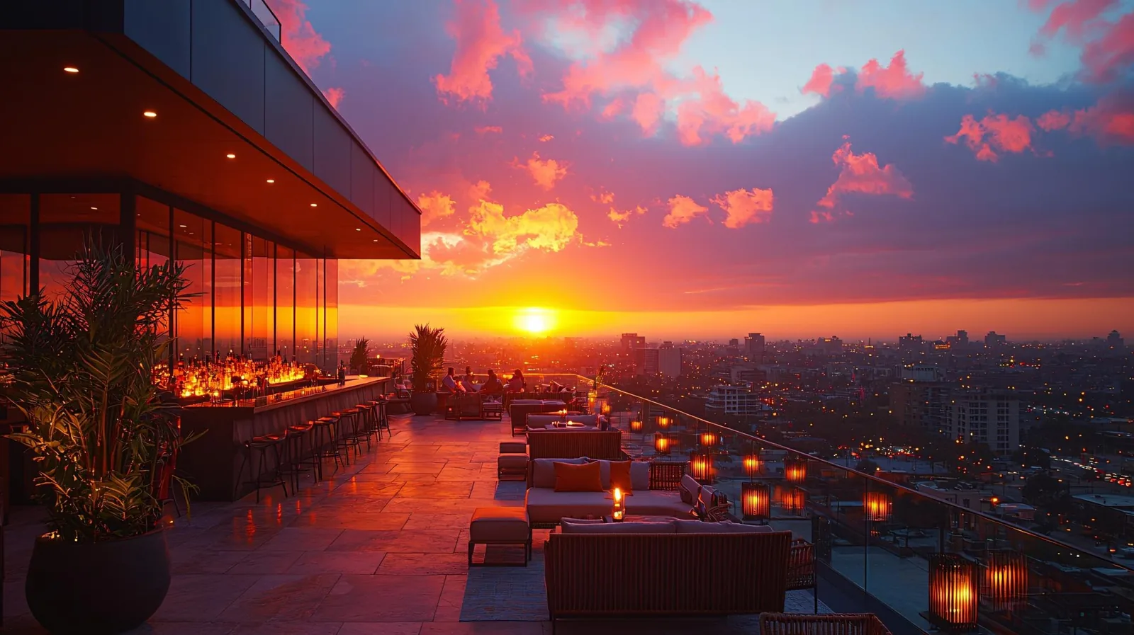 ¿Dónde ver el mejor atardecer en Medellín desde un rooftop?